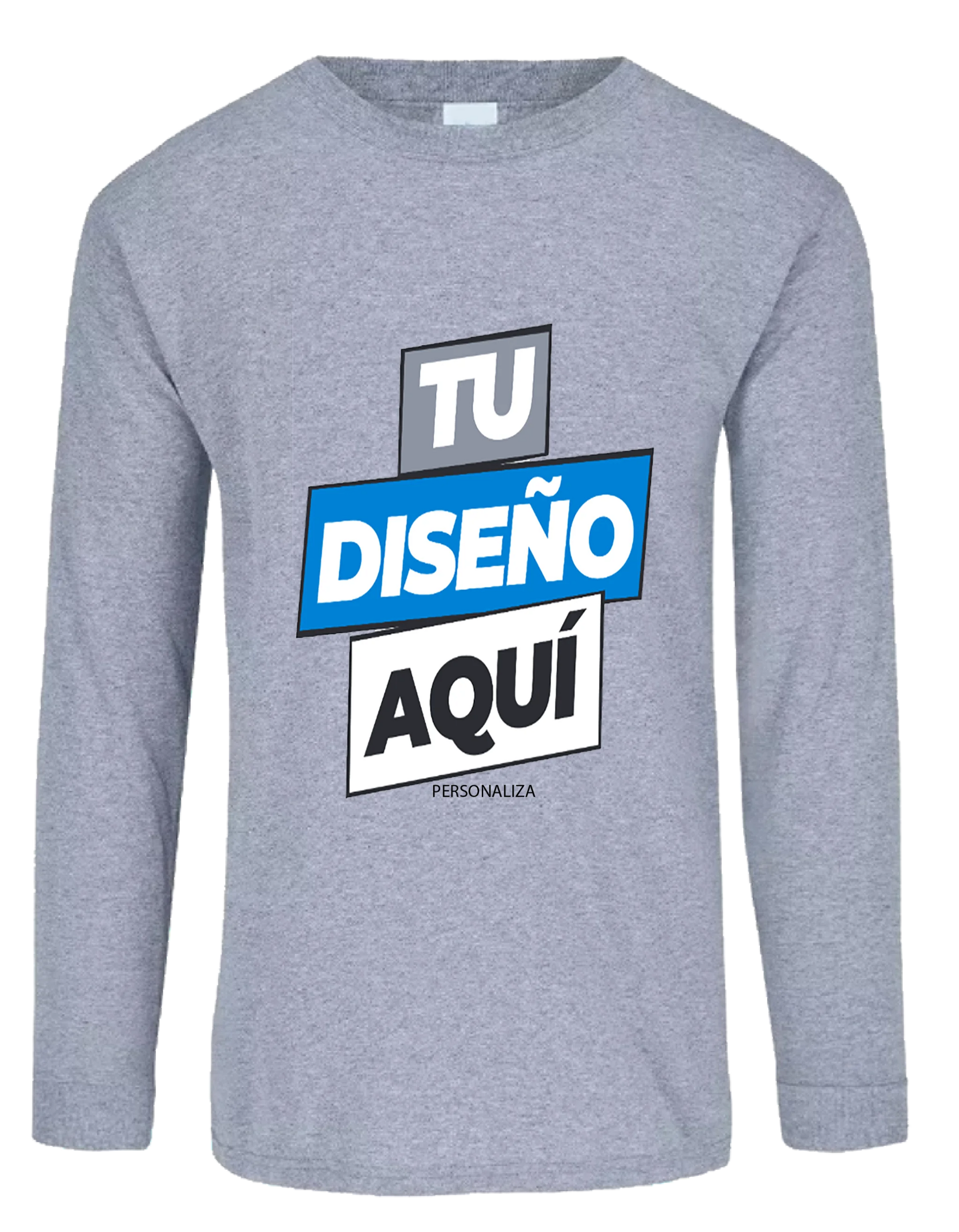GRIS JASPE manga larga