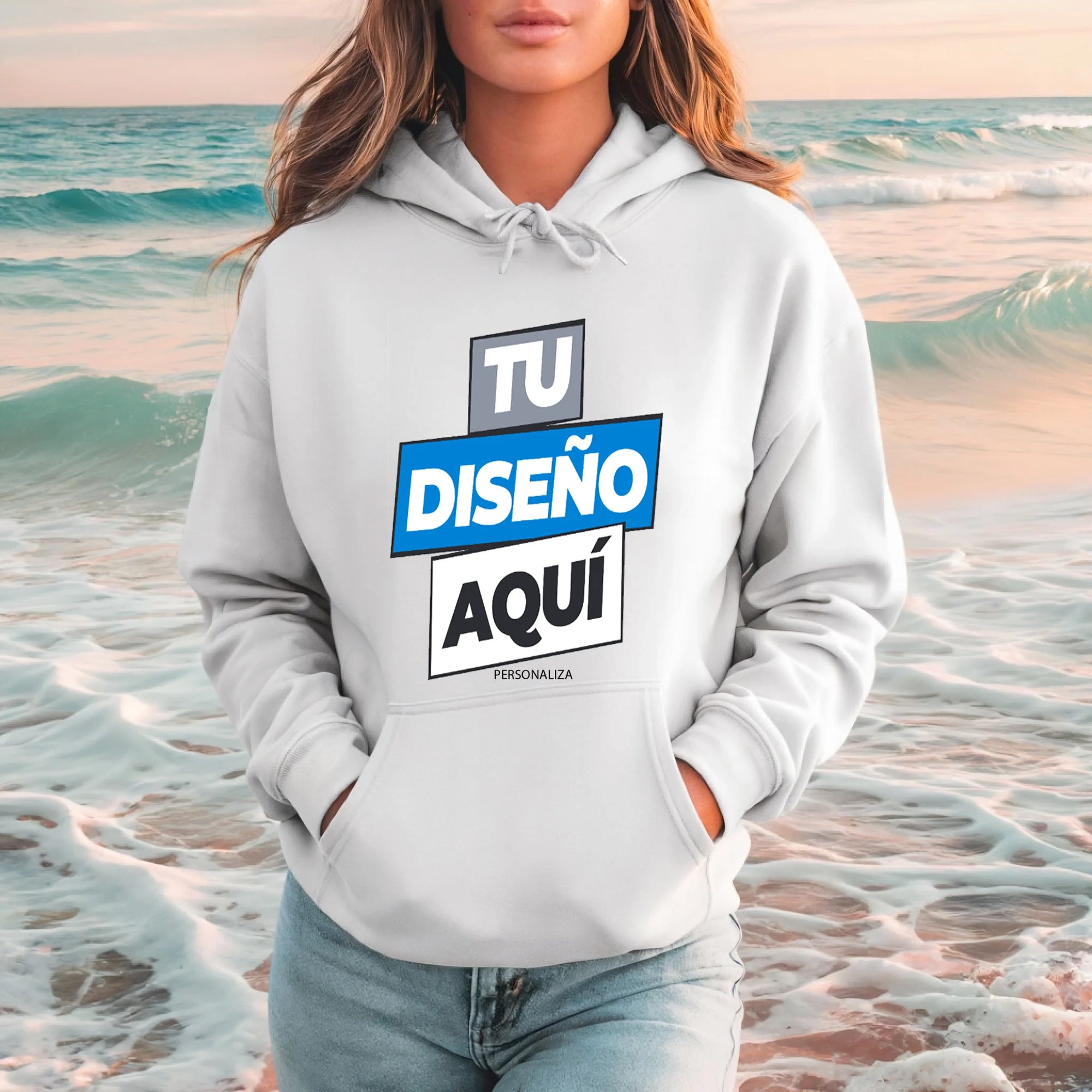 sudadera blanca