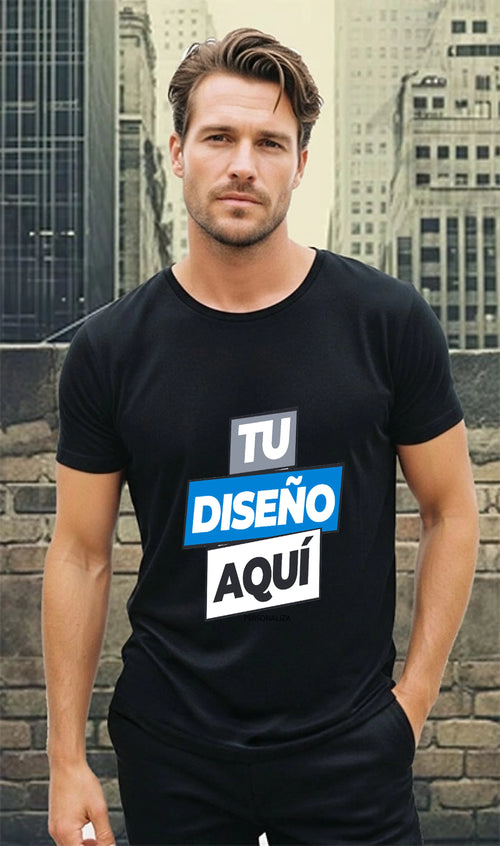 playera egra de hombre manga corta