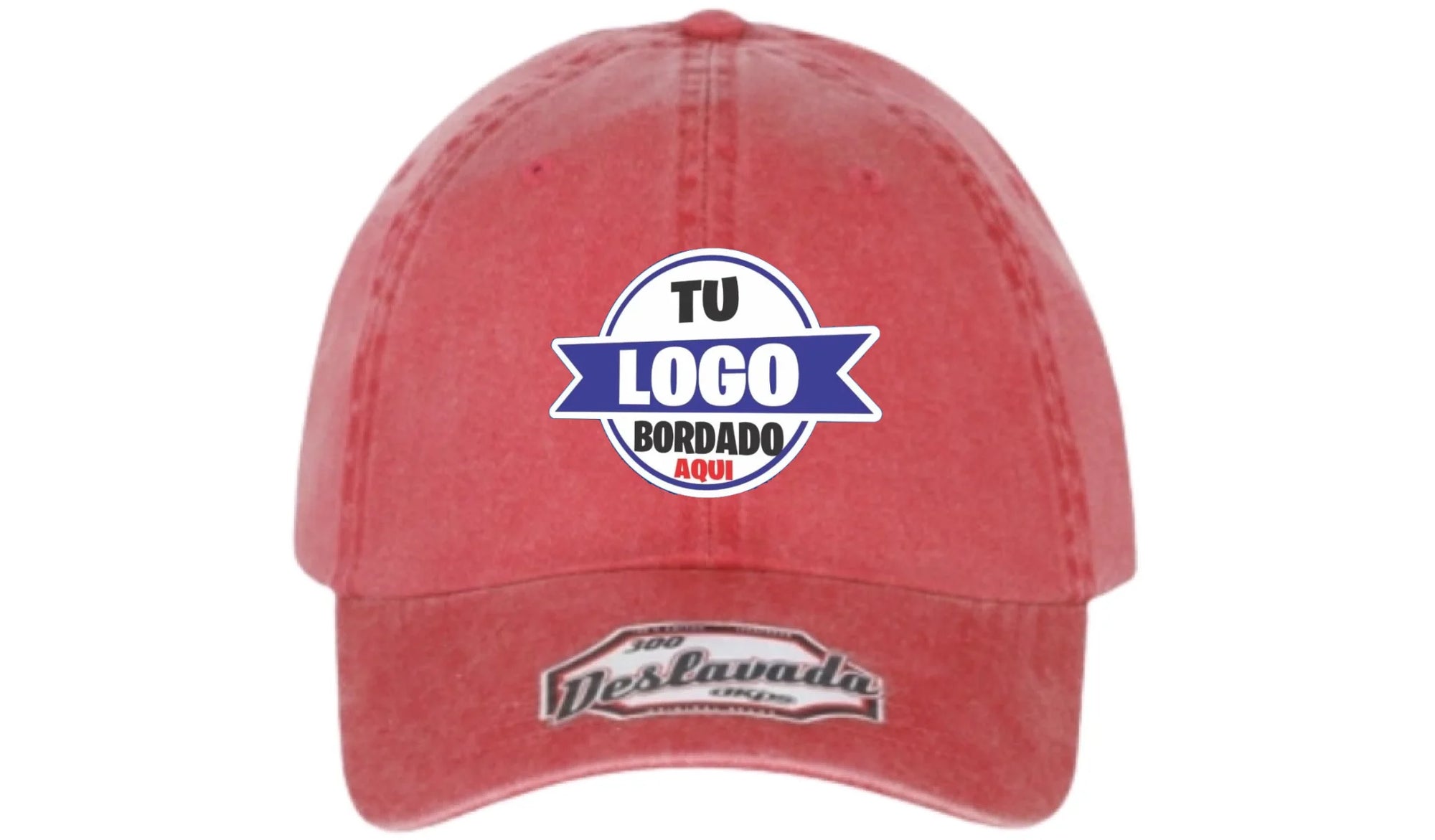 gorra roja deslavada