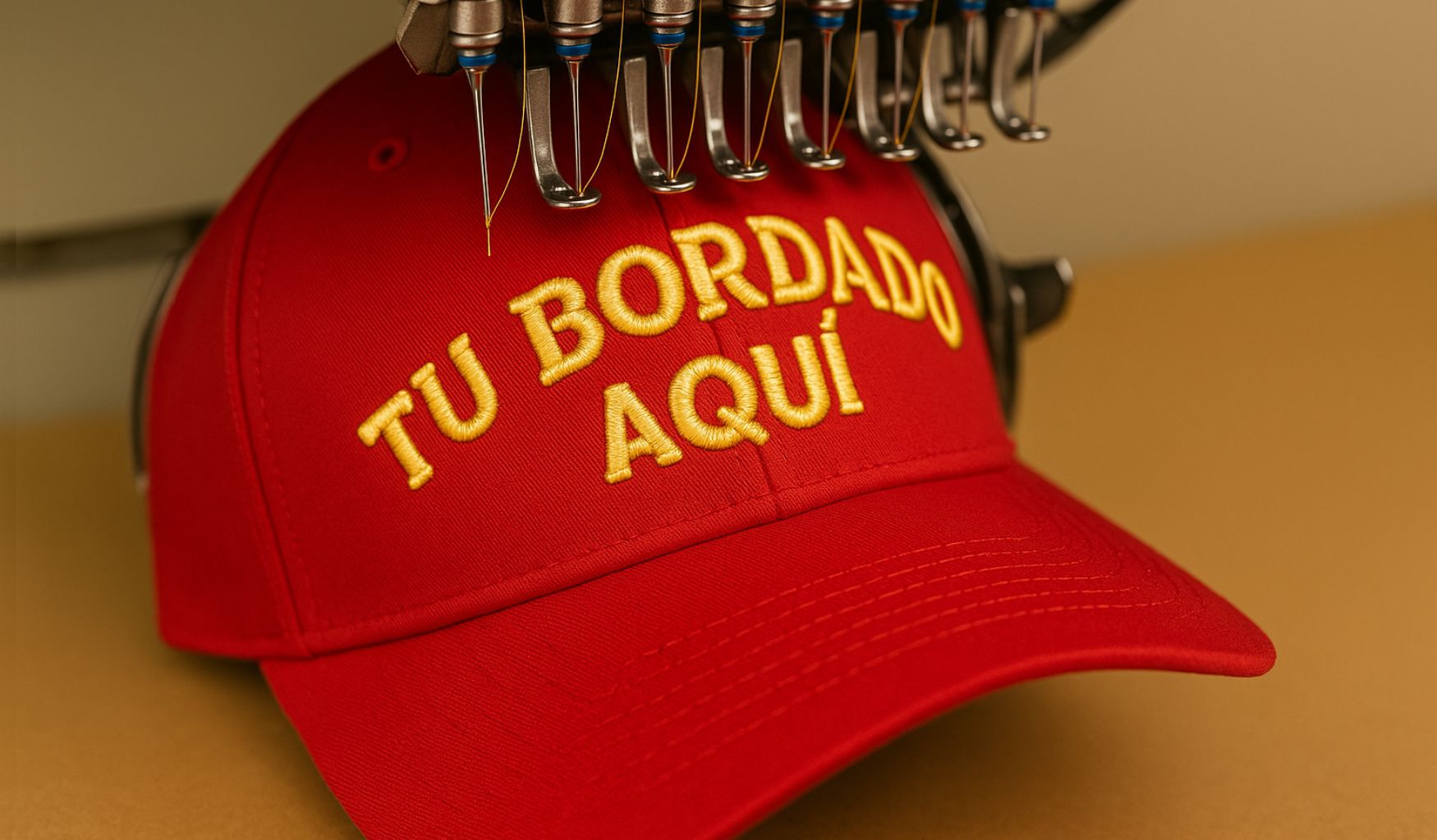 PAQUETE DE 6 GORRAS  BORDADAS ROJAS TIPO BEISBOLERAS
